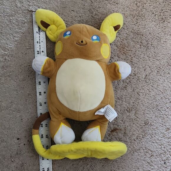 Pokemon Raichu Tomy Plush 13" - Picture 11 of 11